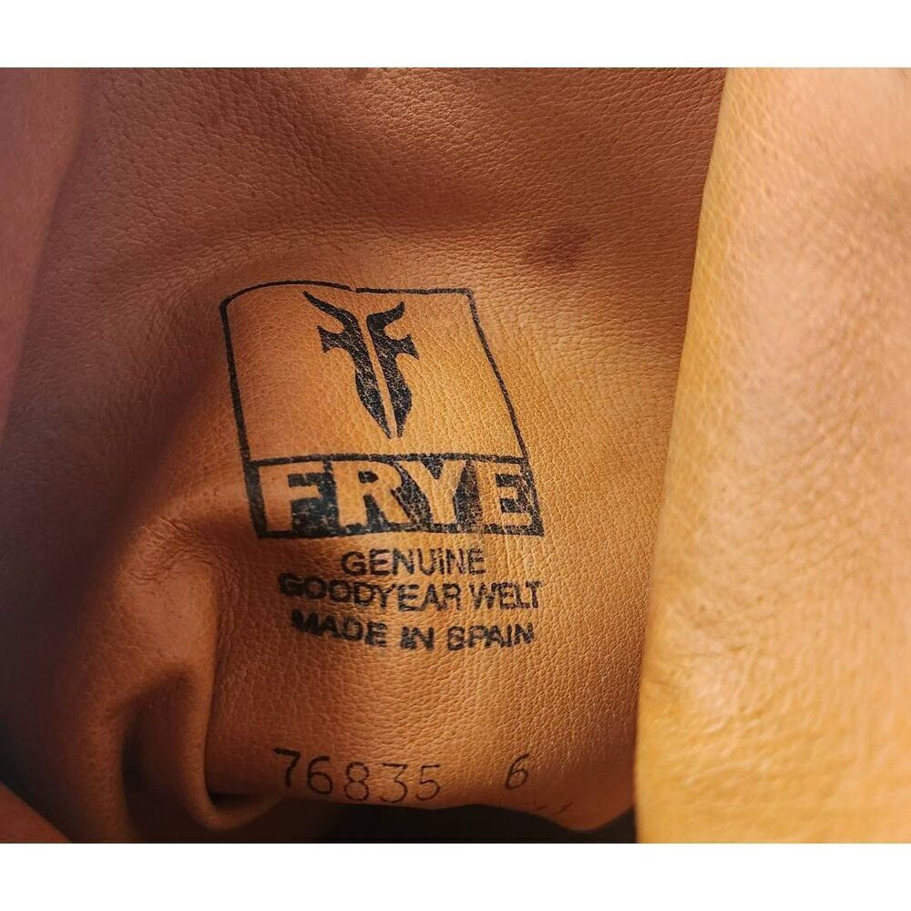 Frye‎ Dorado Lug Sole Suede Knee High Riding Boots Size 6 - Picture 6 of 7
